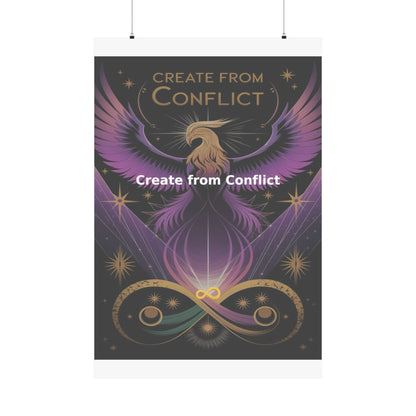 Create from Conflict - Matte Vertical Posters
