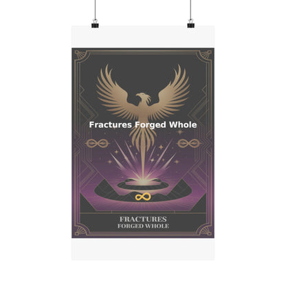 Fractures Forged Whole - Matte Vertical Posters