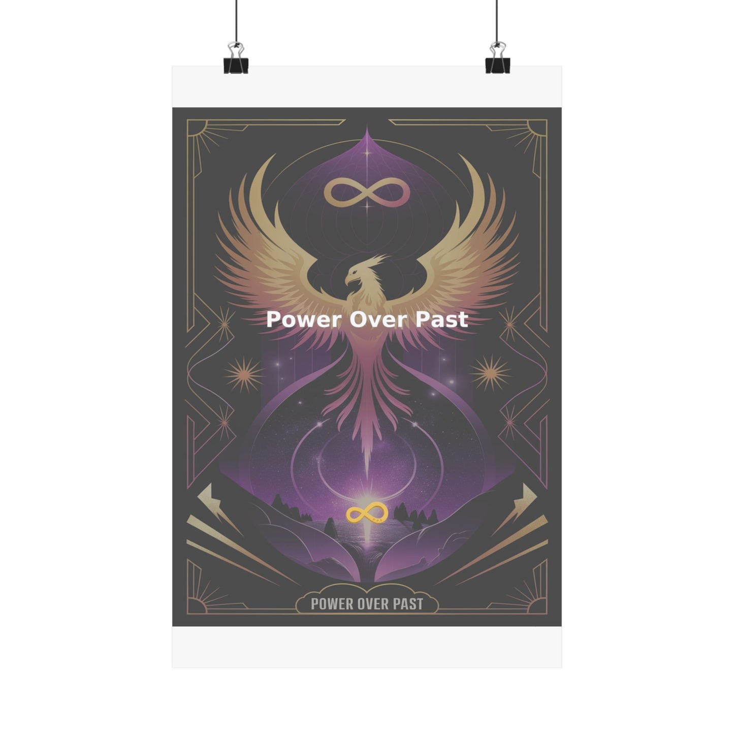 Power Over Past - Matte Vertical Posters