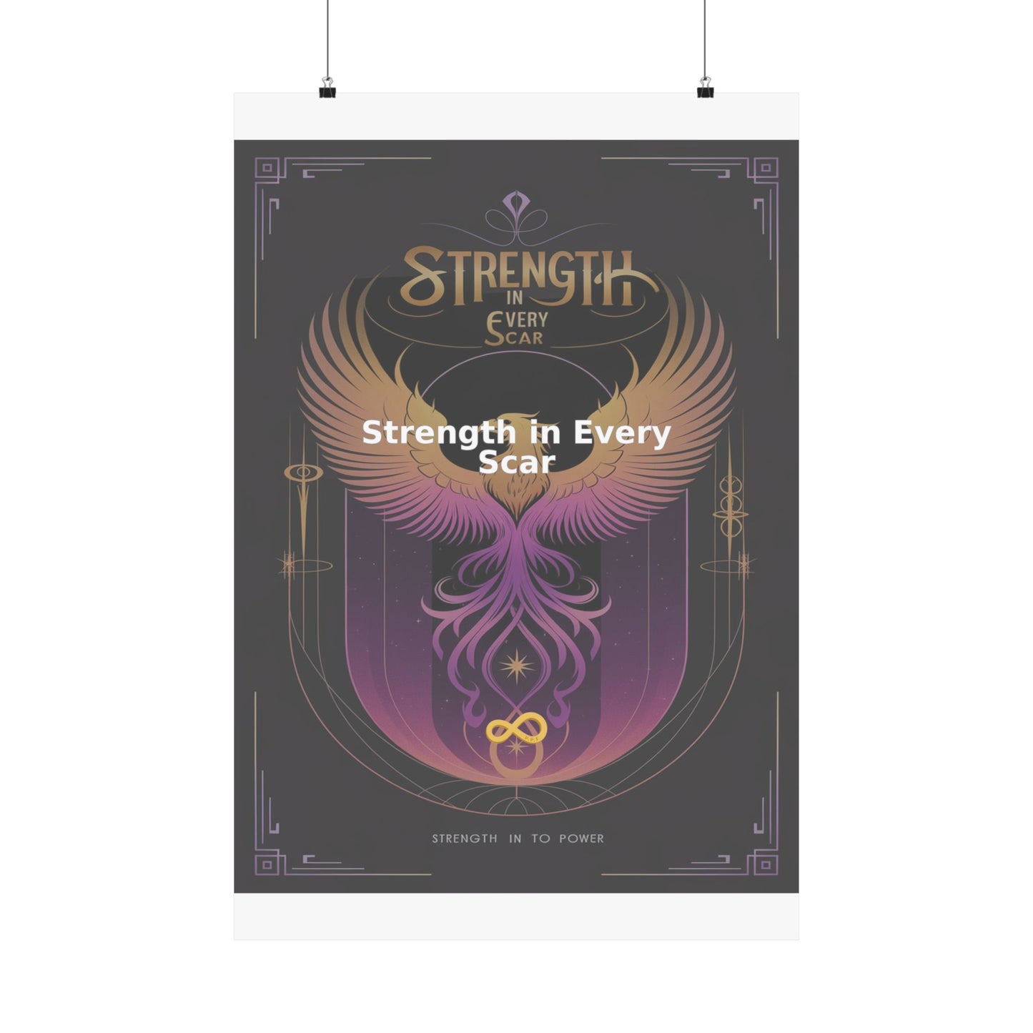Strength in Every Scar - Matte Vertical Posters