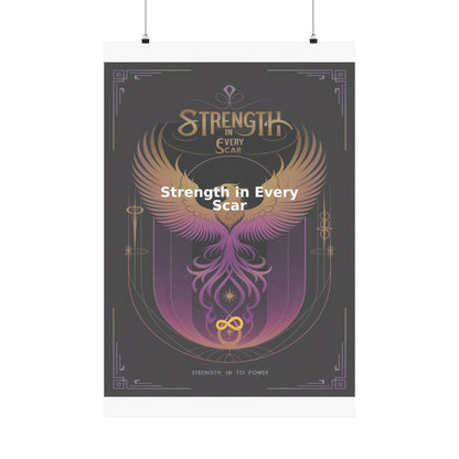 Strength in Every Scar - Matte Vertical Posters