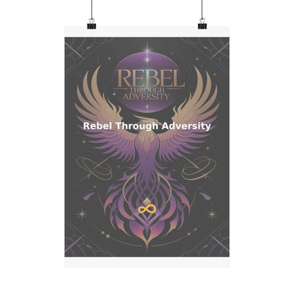 Rebel Through Adversity - Matte Vertical Posters