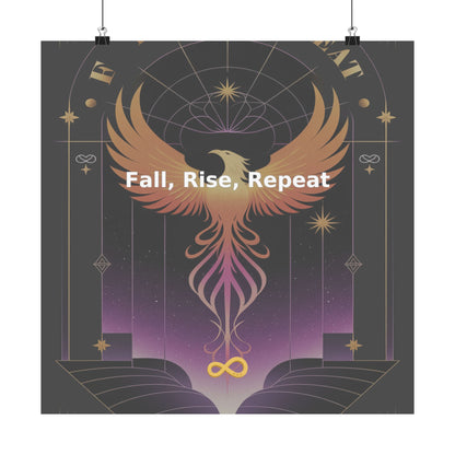 Fall, Rise, Repeat - Matte Vertical Posters