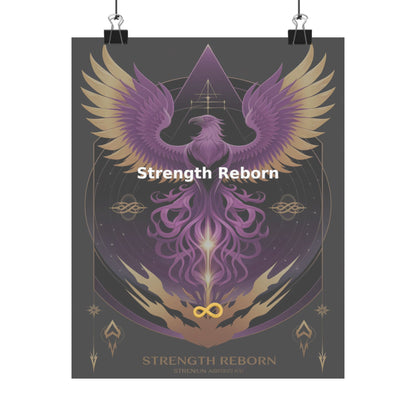 Strength Reborn - Matte Vertical Posters