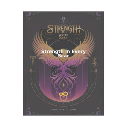 Strength in Every Scar - Matte Vertical Posters