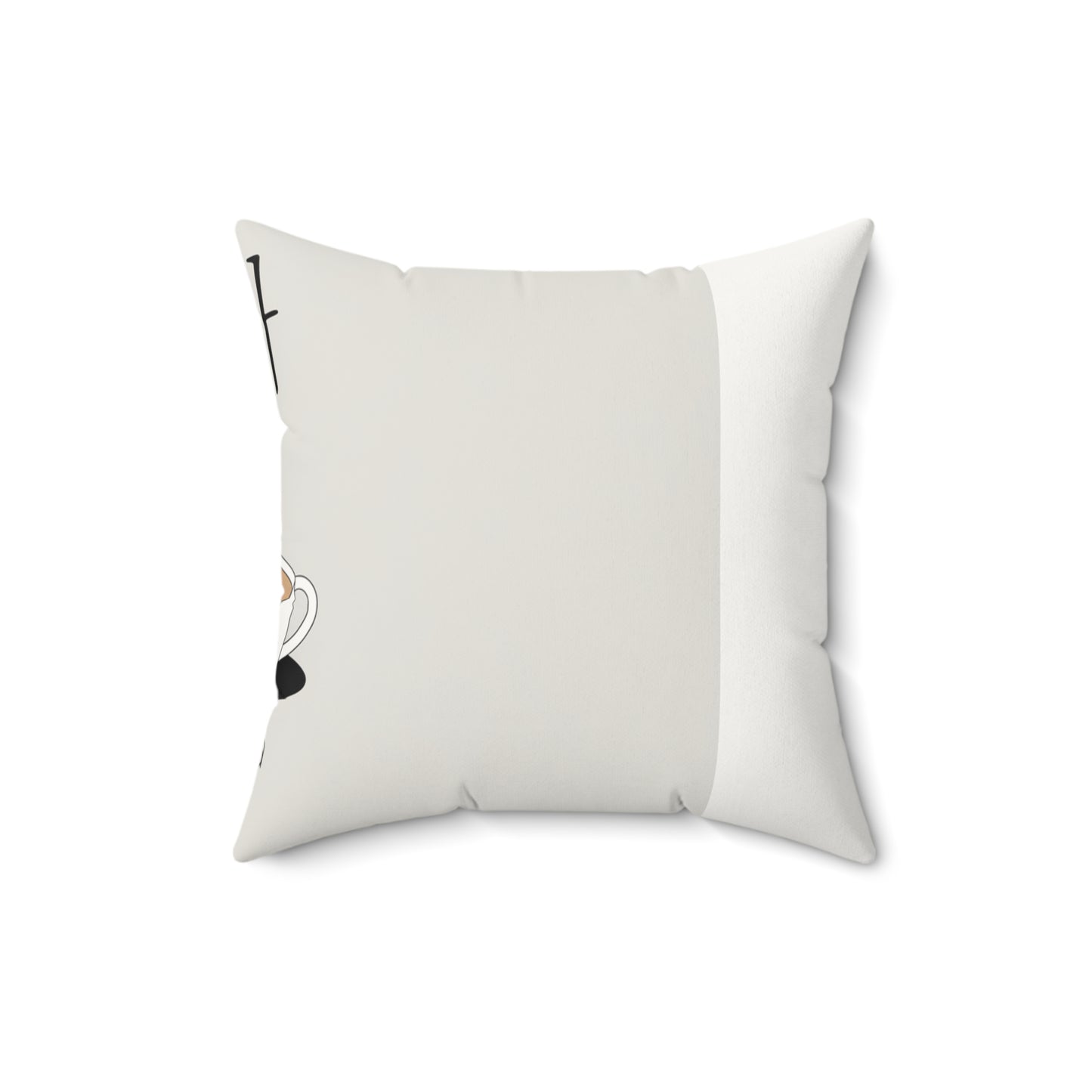 Korean Line - 진짜 (Jinjja) - Faux Suede Square Pillow