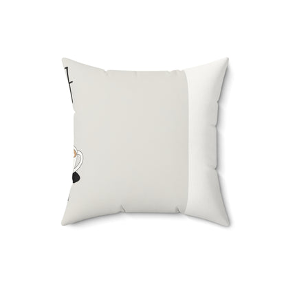 Korean Line - 진짜 (Jinjja) - Faux Suede Square Pillow