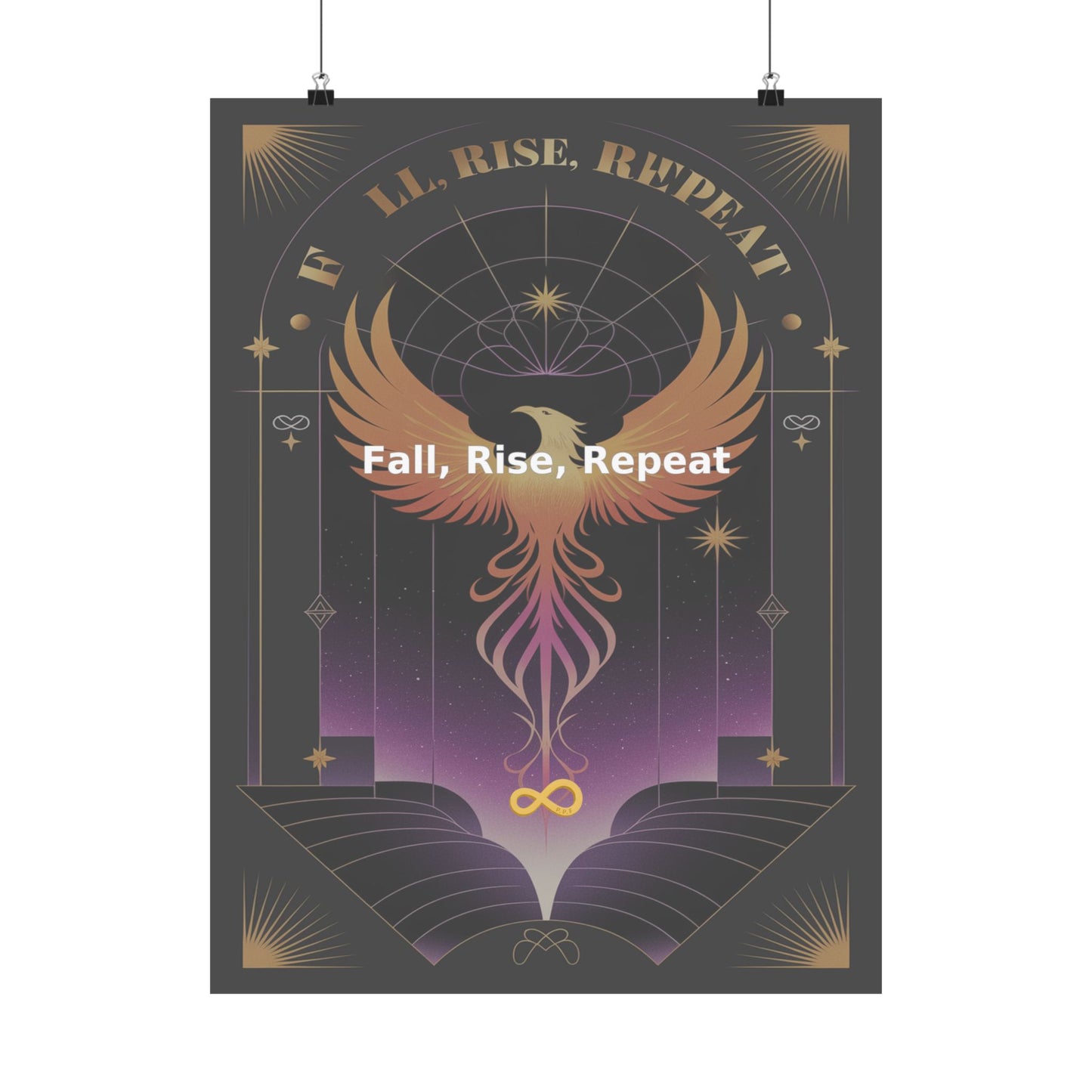 Fall, Rise, Repeat - Matte Vertical Posters