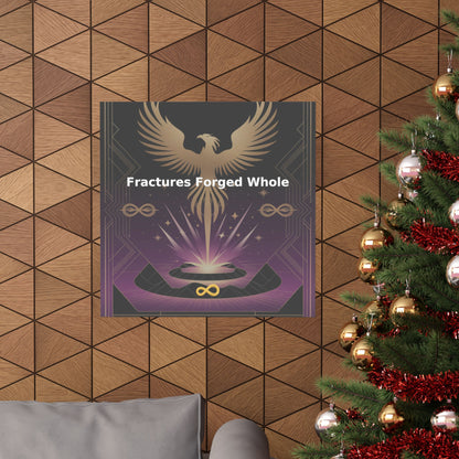Fractures Forged Whole - Matte Vertical Posters