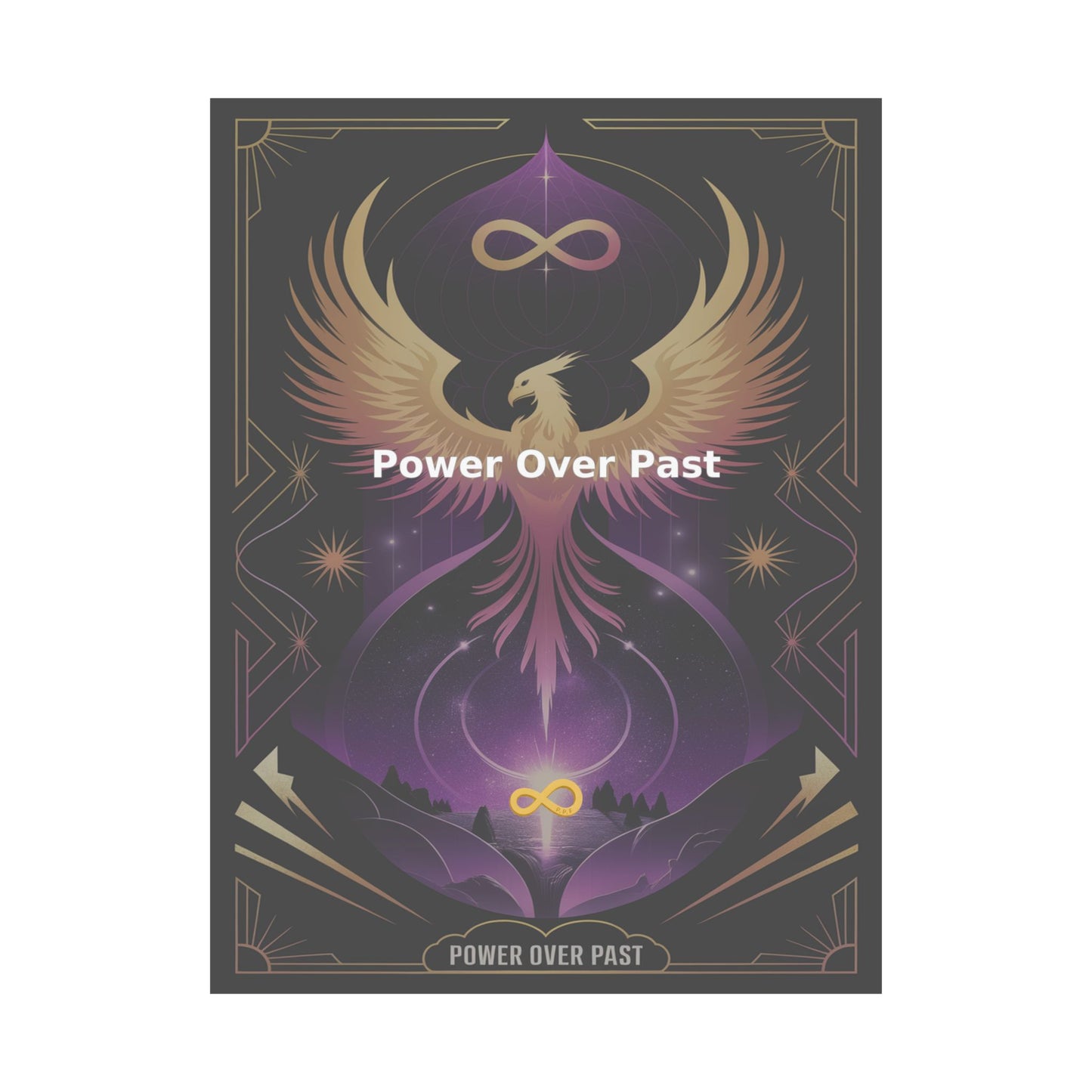 Power Over Past - Matte Vertical Posters