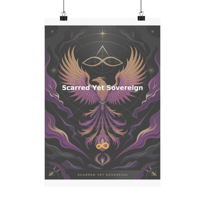Scarred Yet Sovereign - Matte Vertical Posters