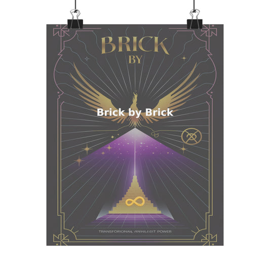 Brick by Brick - Matte Vertical Posters