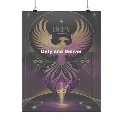 Defy and Deliver - Matte Vertical Posters