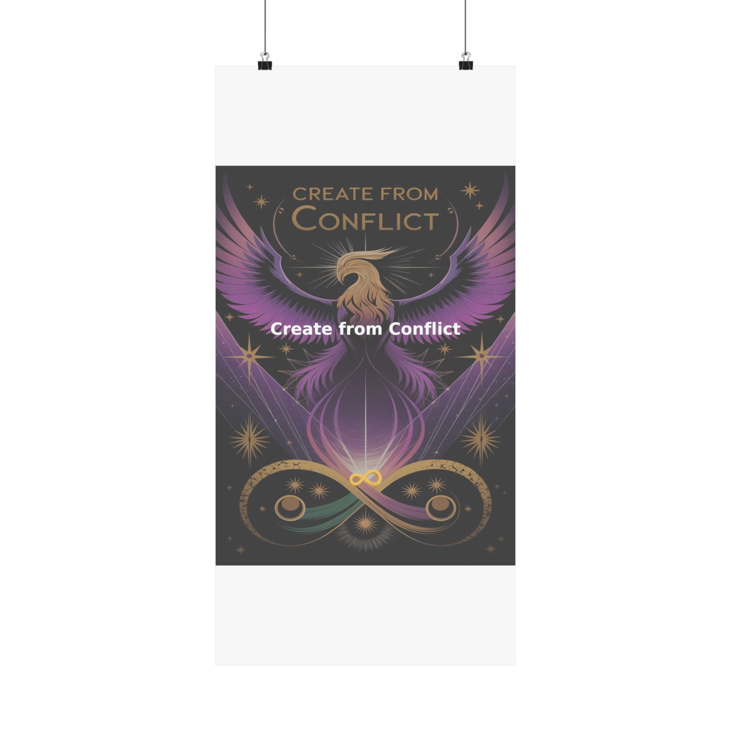 Create from Conflict - Matte Vertical Posters