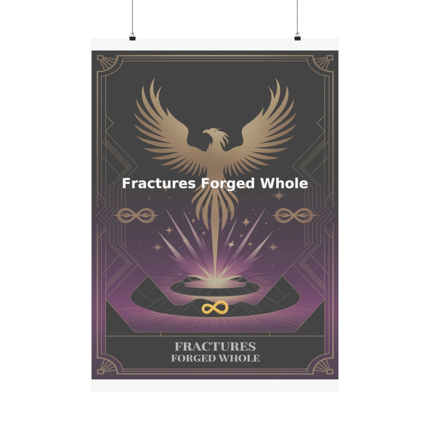 Fractures Forged Whole - Matte Vertical Posters