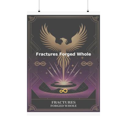 Fractures Forged Whole - Matte Vertical Posters