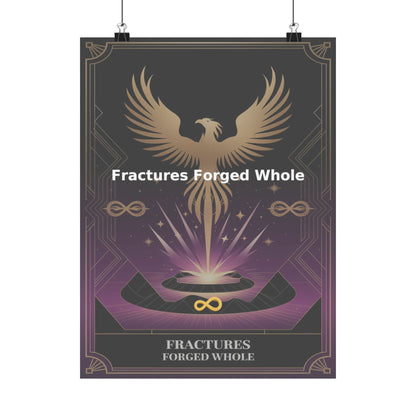 Fractures Forged Whole - Matte Vertical Posters