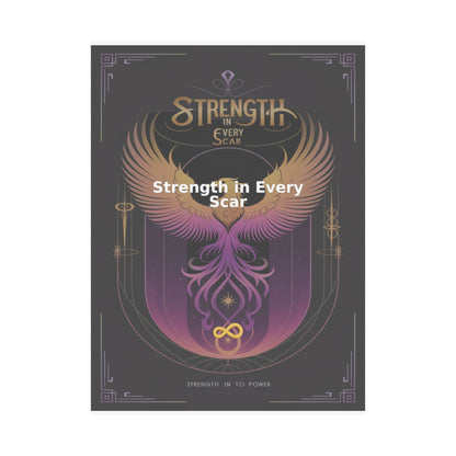 Strength in Every Scar - Matte Vertical Posters
