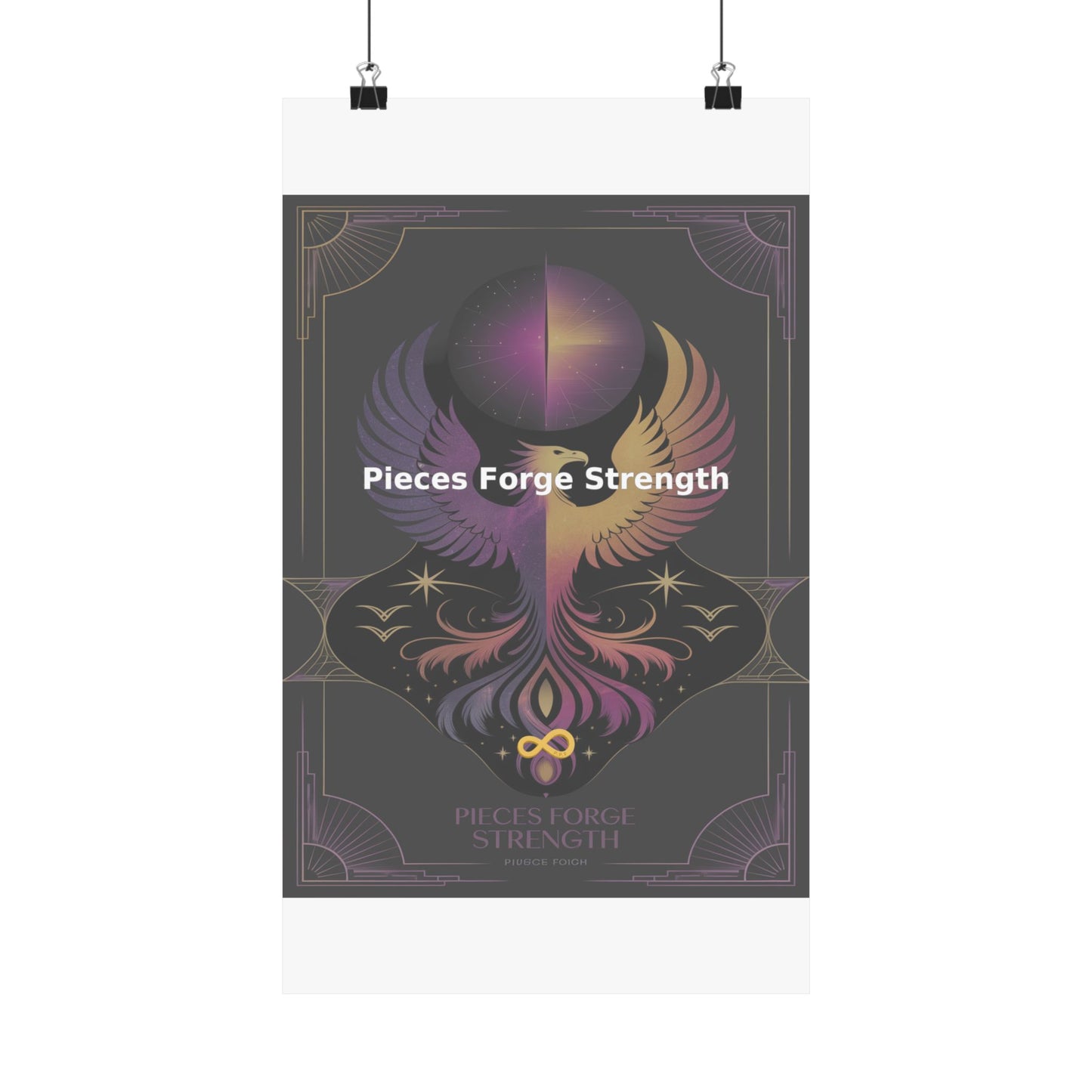 Pieces Forge Strength - Matte Vertical Posters