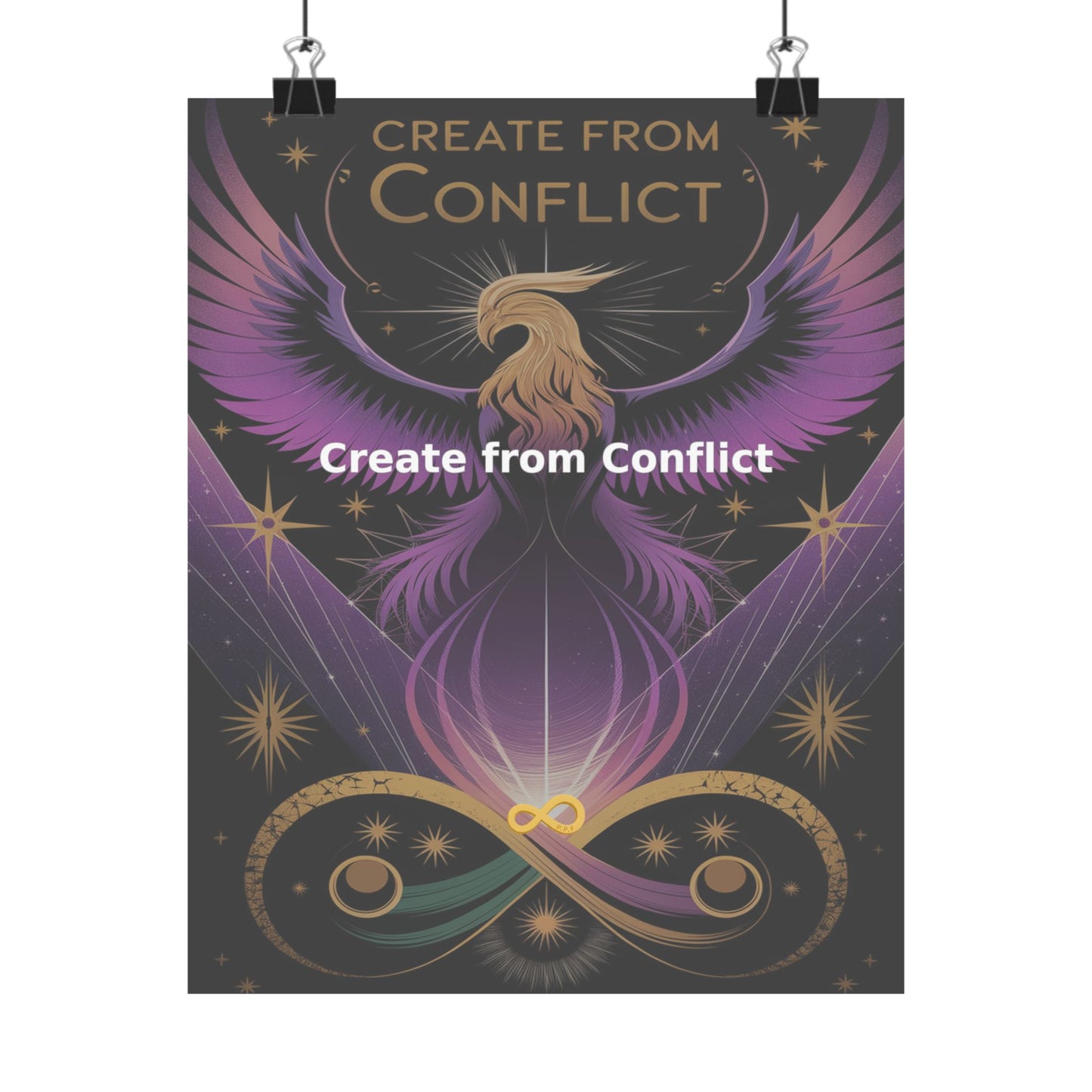 Create from Conflict - Matte Vertical Posters