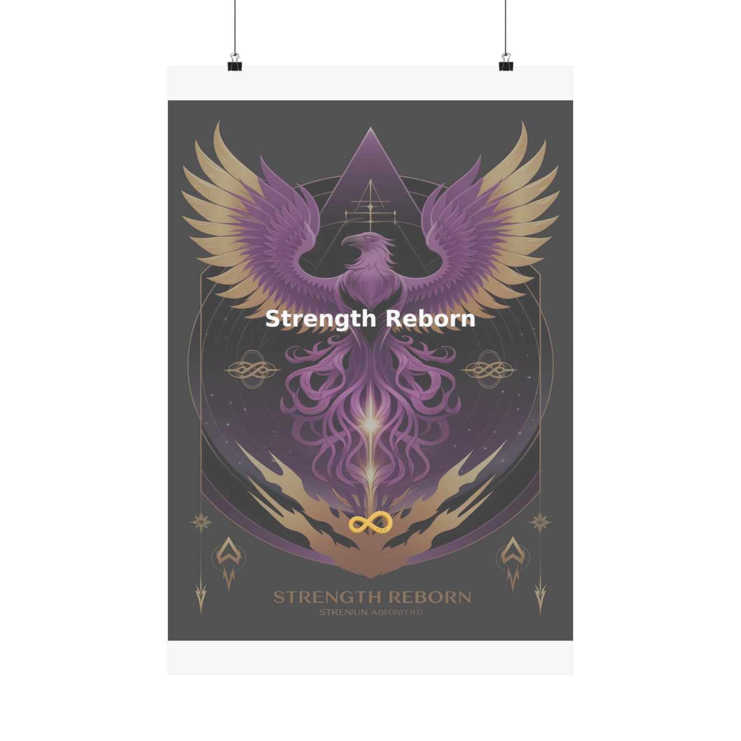 Strength Reborn - Matte Vertical Posters