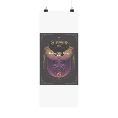 Strength in Every Scar - Matte Vertical Posters
