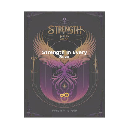 Strength in Every Scar - Matte Vertical Posters