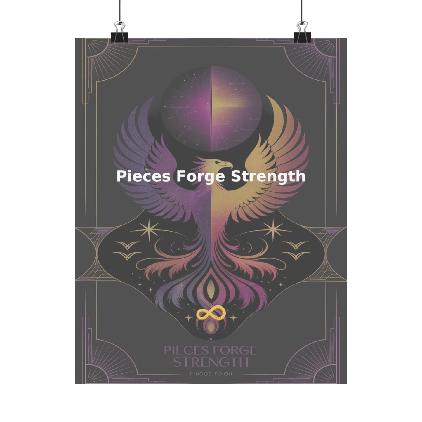 Pieces Forge Strength - Matte Vertical Posters