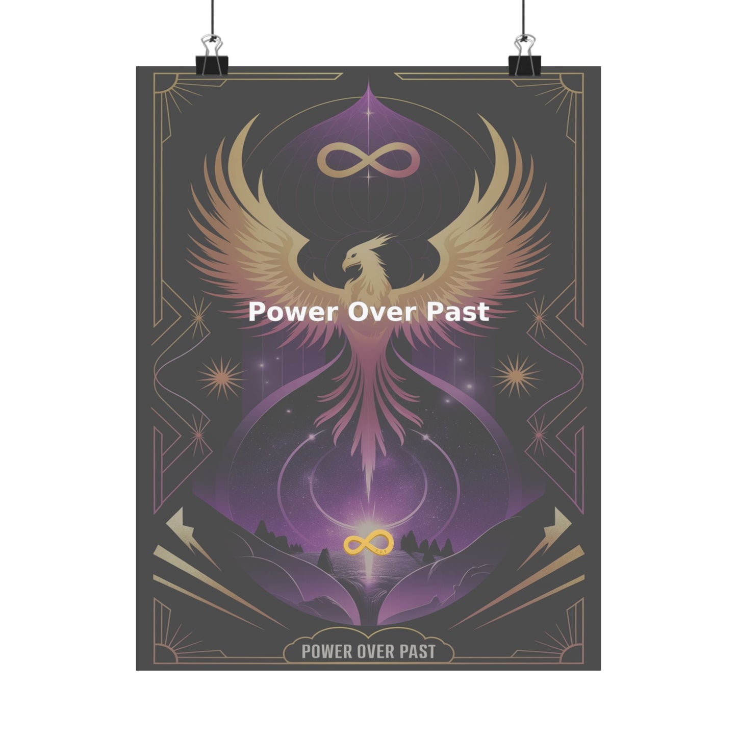 Power Over Past - Matte Vertical Posters
