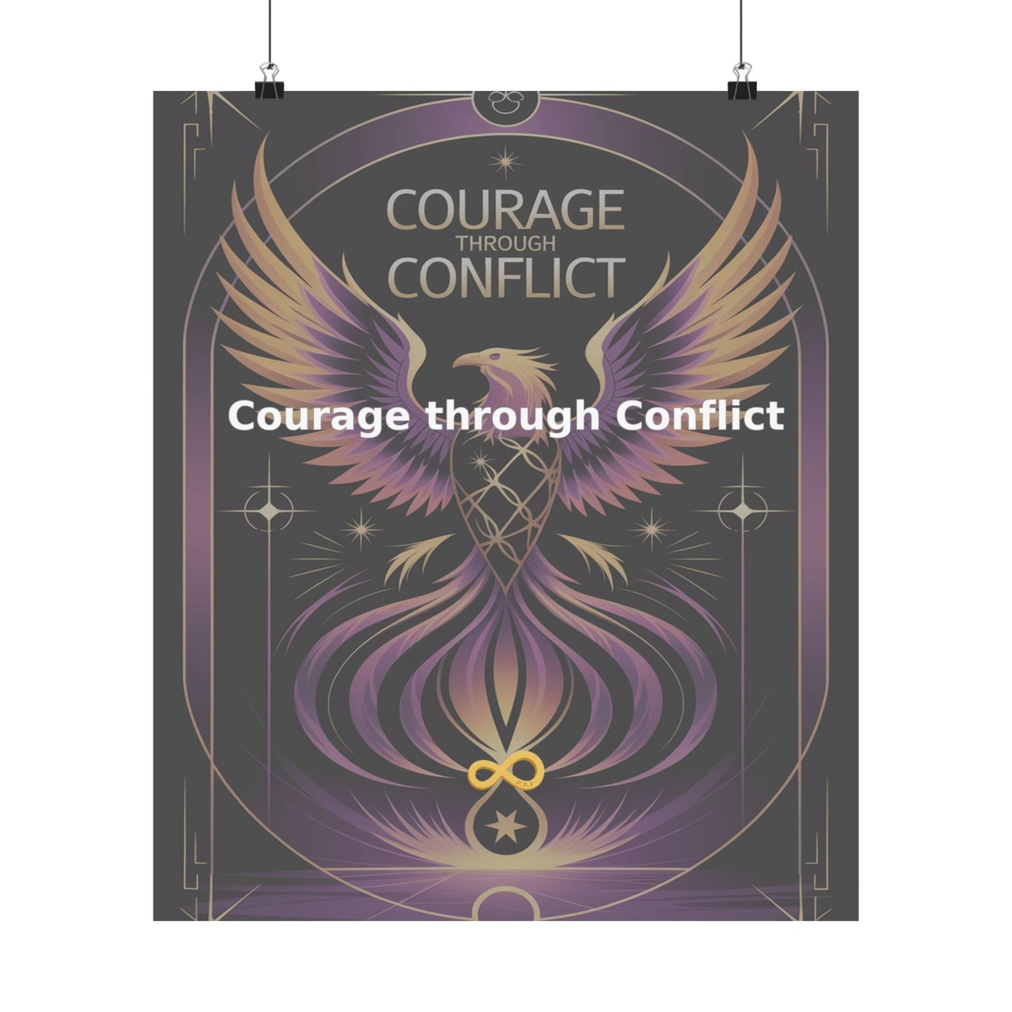 Courage through Conflict - Matte Vertical Posters