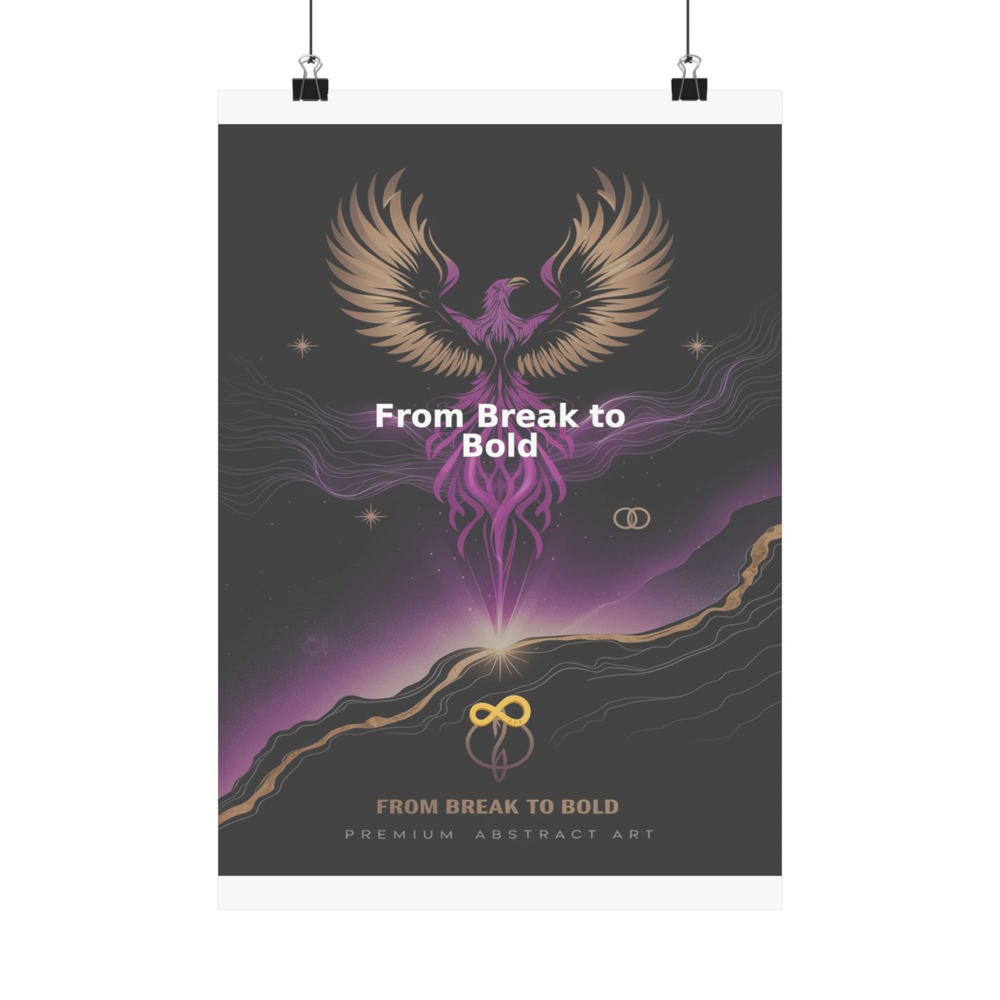 From Break to Bold - Matte Vertical Posters