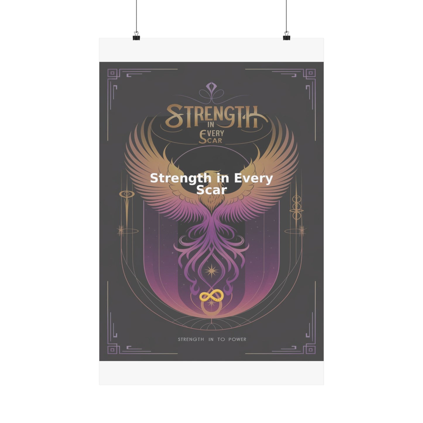 Strength in Every Scar - Matte Vertical Posters