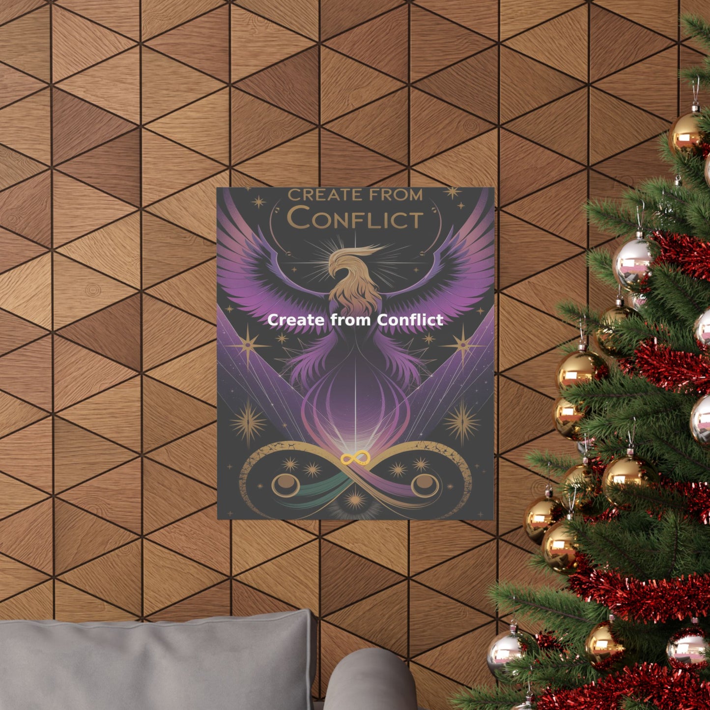 Create from Conflict - Matte Vertical Posters