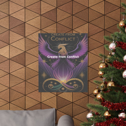 Create from Conflict - Matte Vertical Posters