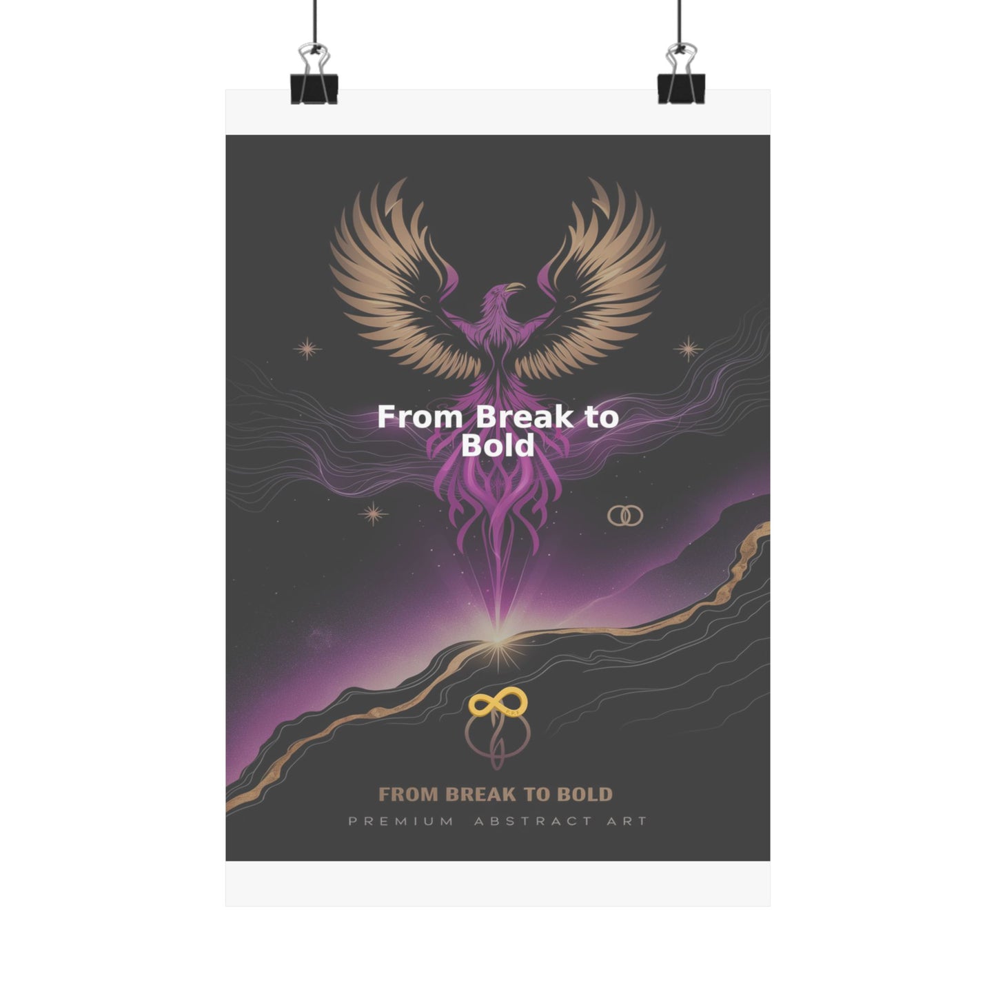 From Break to Bold - Matte Vertical Posters