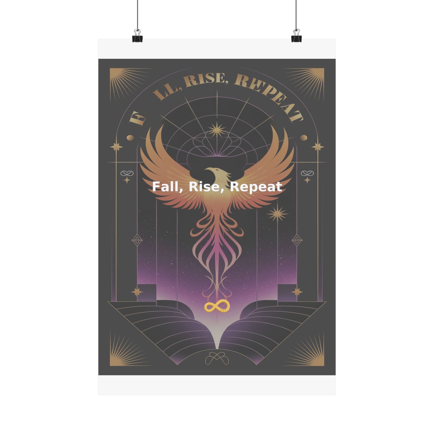 Fall, Rise, Repeat - Matte Vertical Posters