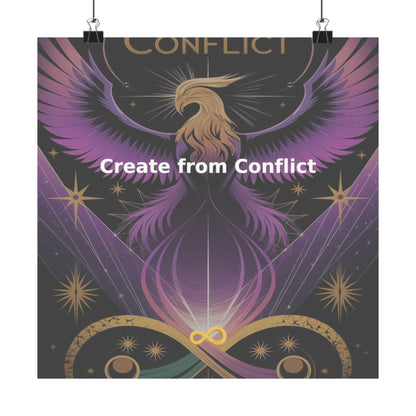 Create from Conflict - Matte Vertical Posters