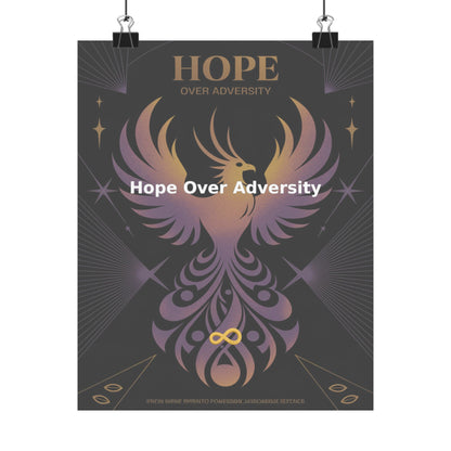 Hope Over Adversity - Matte Vertical Posters