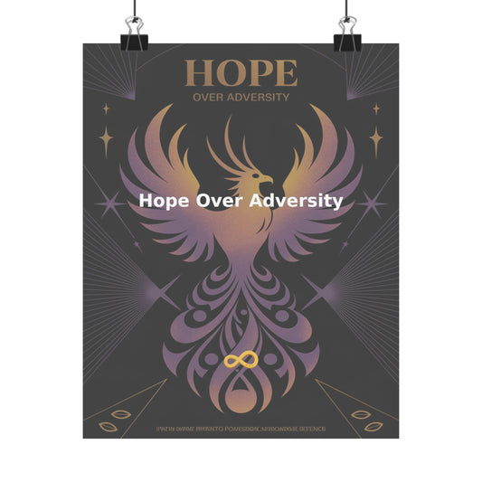Hope Over Adversity - Matte Vertical Posters