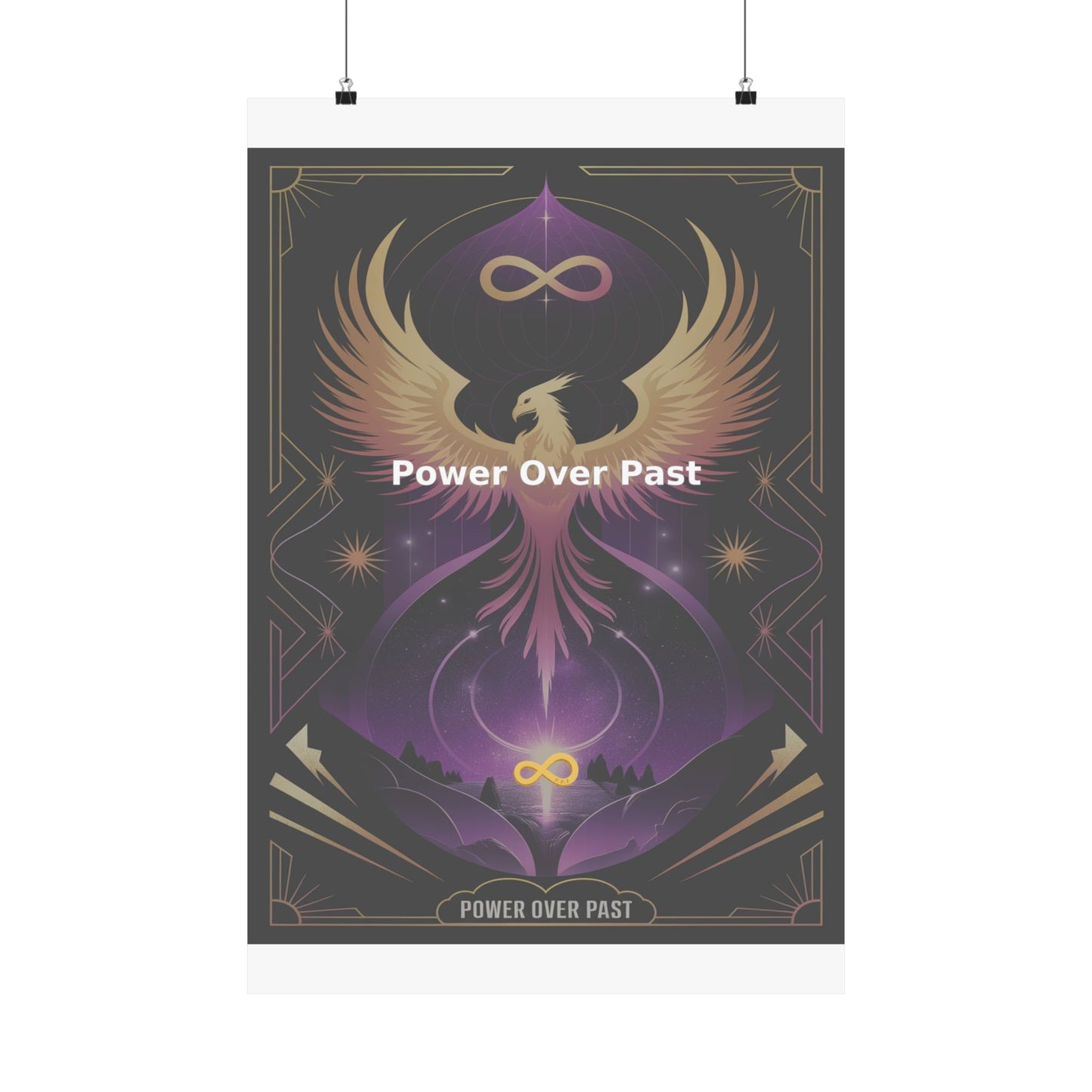 Power Over Past - Matte Vertical Posters