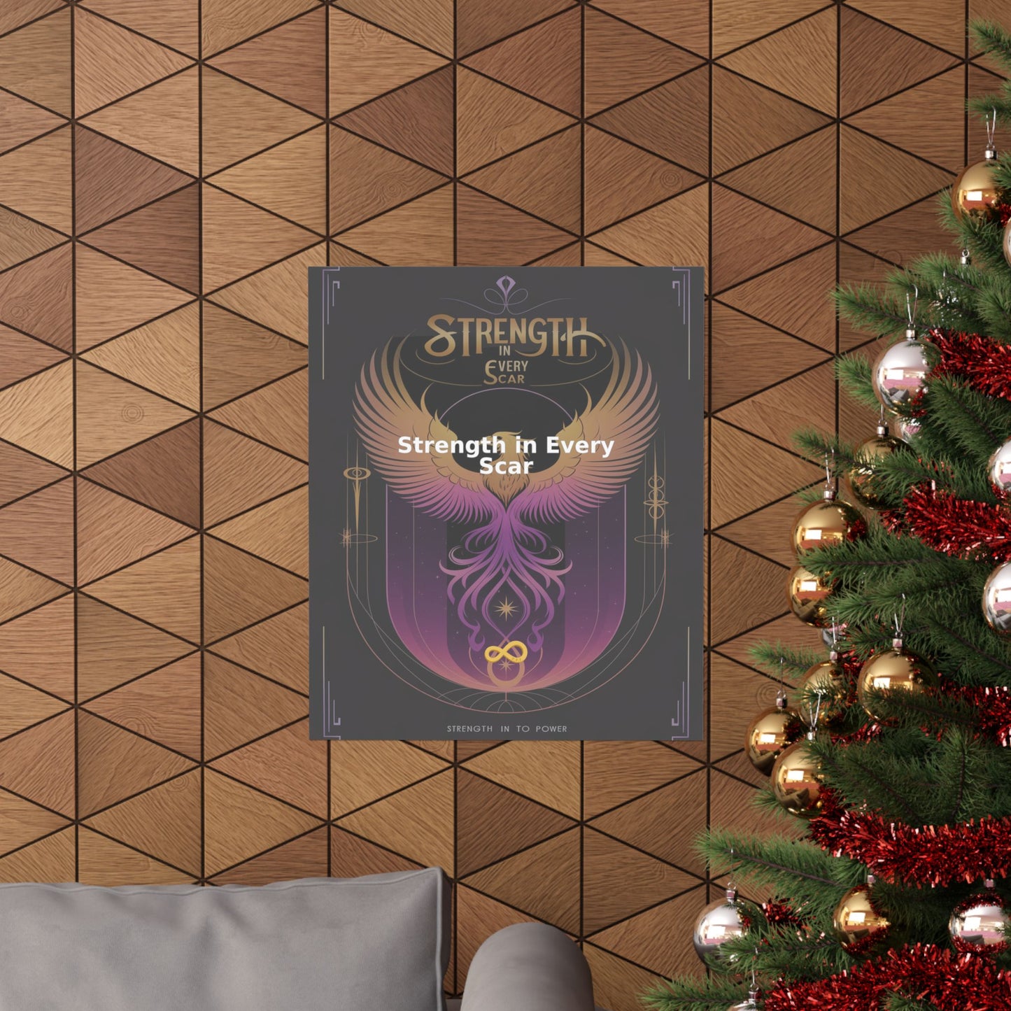 Strength in Every Scar - Matte Vertical Posters