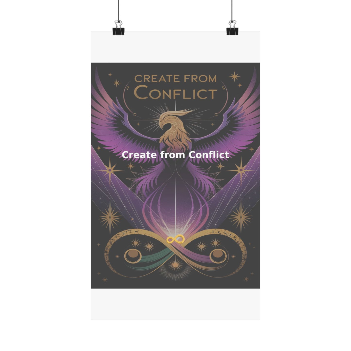 Create from Conflict - Matte Vertical Posters