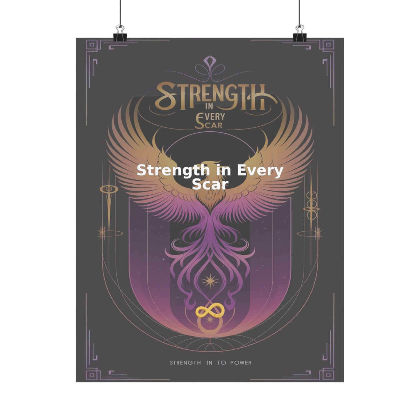 Strength in Every Scar - Matte Vertical Posters
