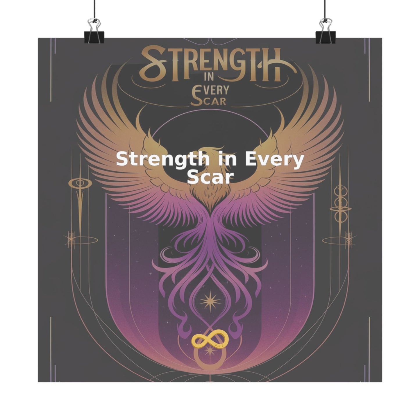 Strength in Every Scar - Matte Vertical Posters