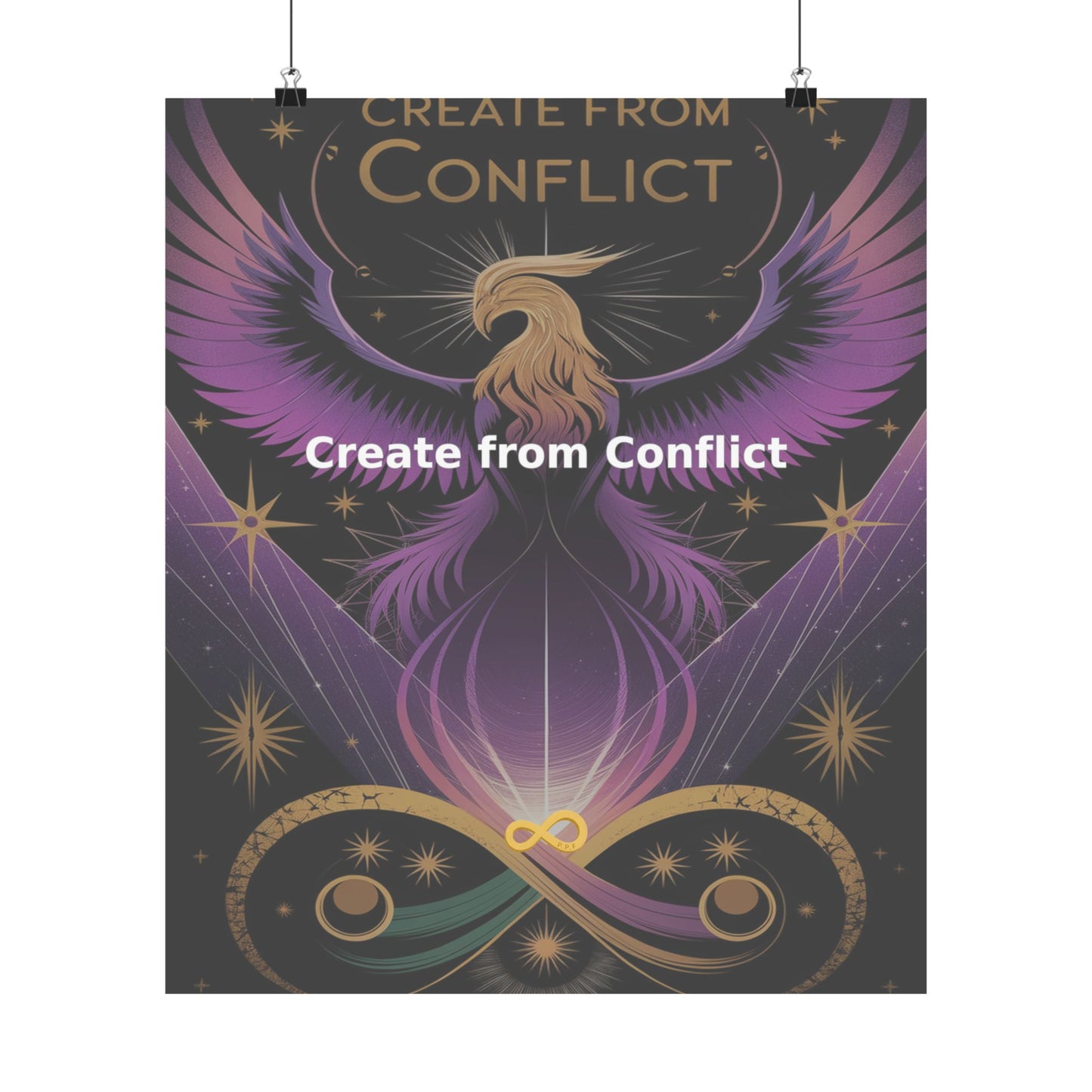 Create from Conflict - Matte Vertical Posters