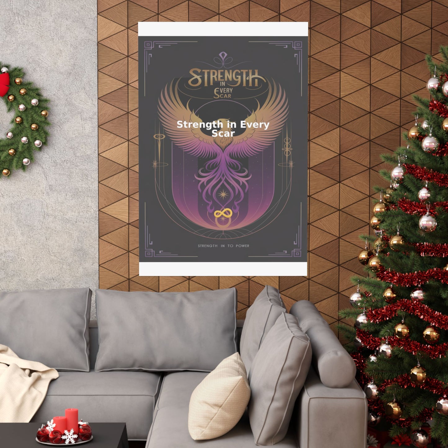 Strength in Every Scar - Matte Vertical Posters