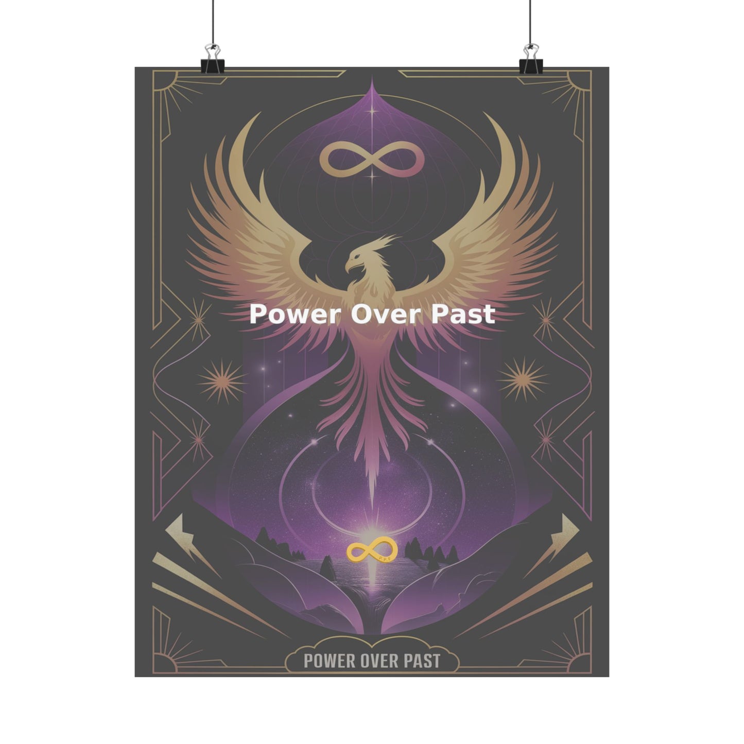 Power Over Past - Matte Vertical Posters