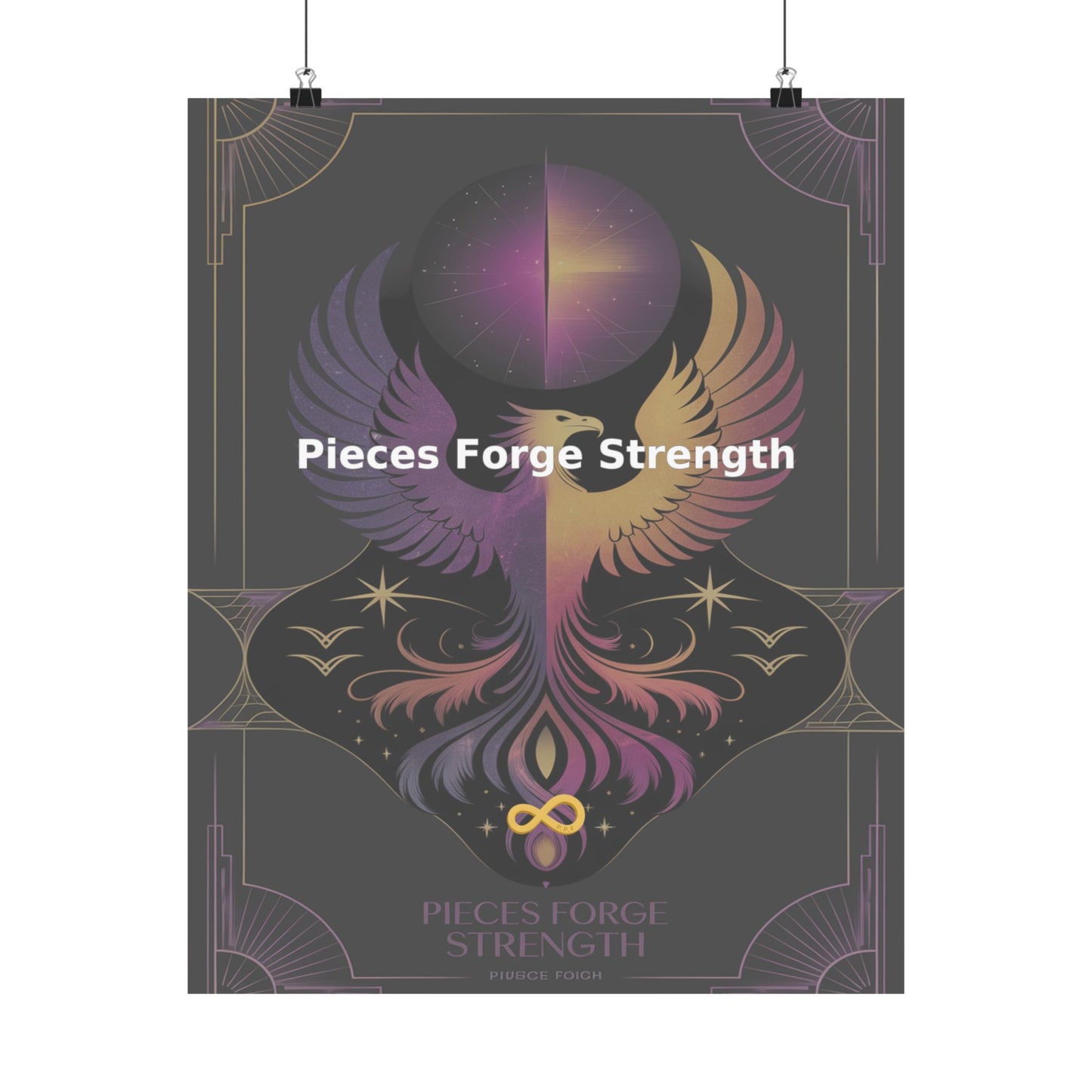Pieces Forge Strength - Matte Vertical Posters