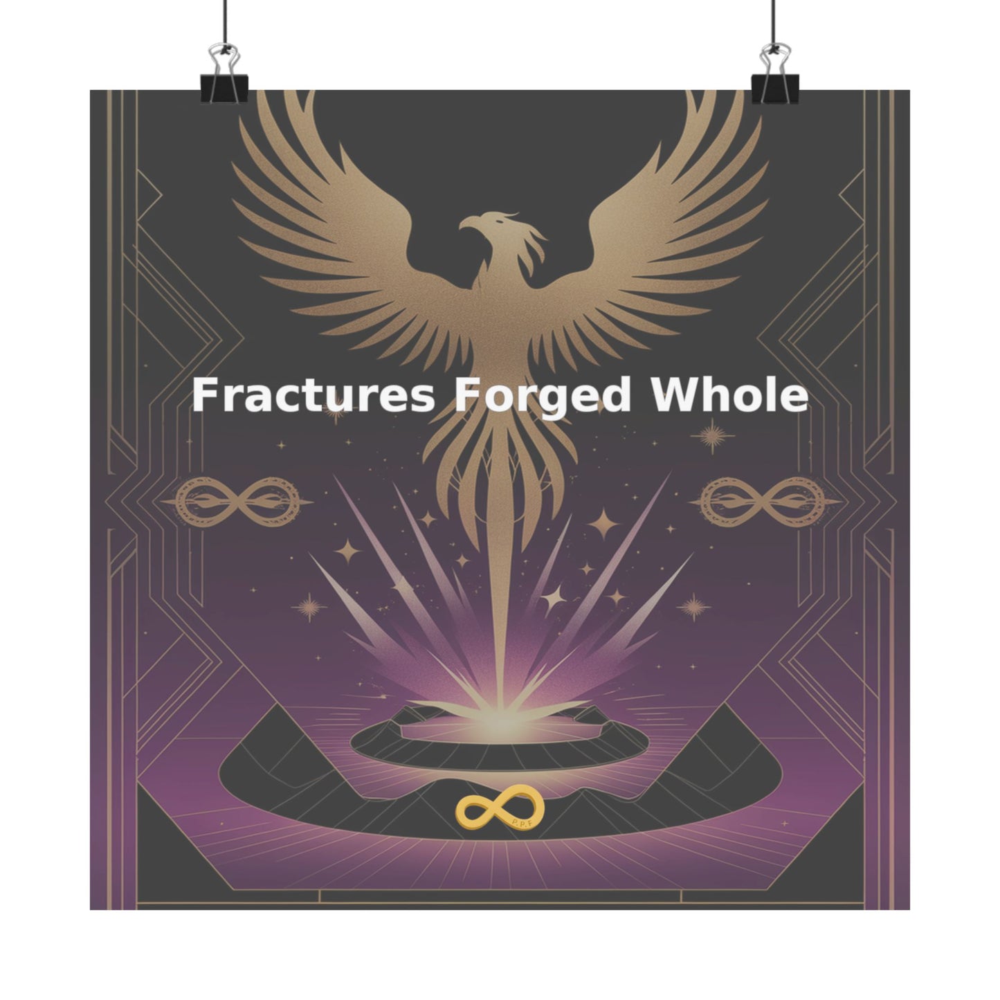 Fractures Forged Whole - Matte Vertical Posters