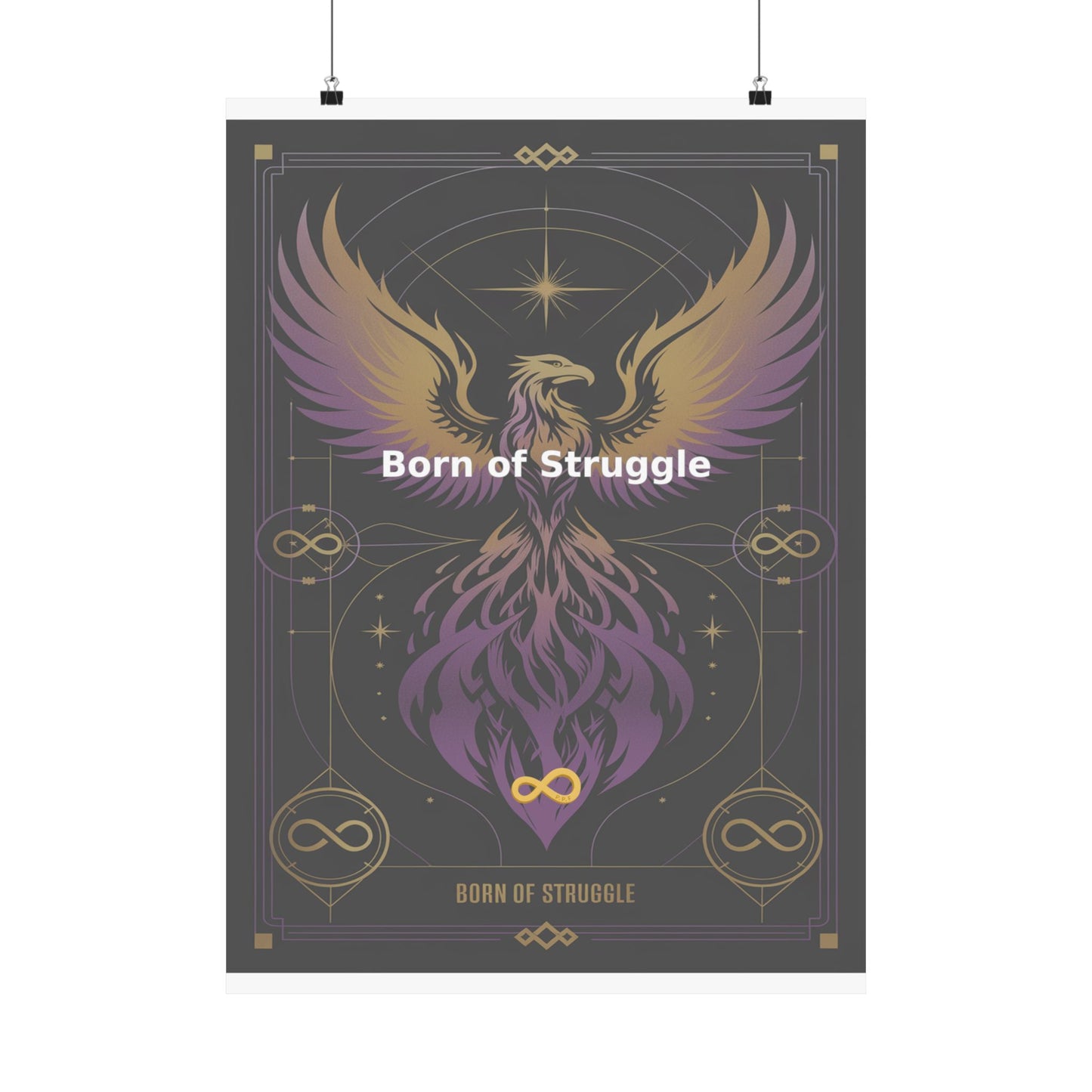 Born of Struggle - Matte Vertical Posters